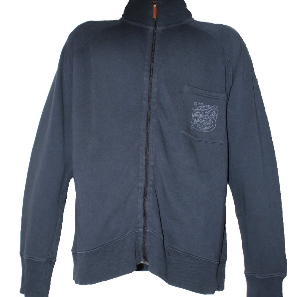 •Burberry Long Sleeve Zip Up Sweater•